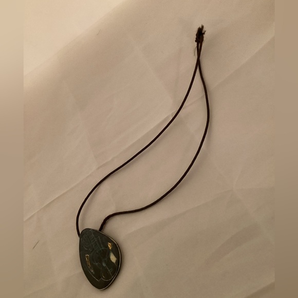 Ceramic boho style guitar and cactus pendant - Picture 2 of 5